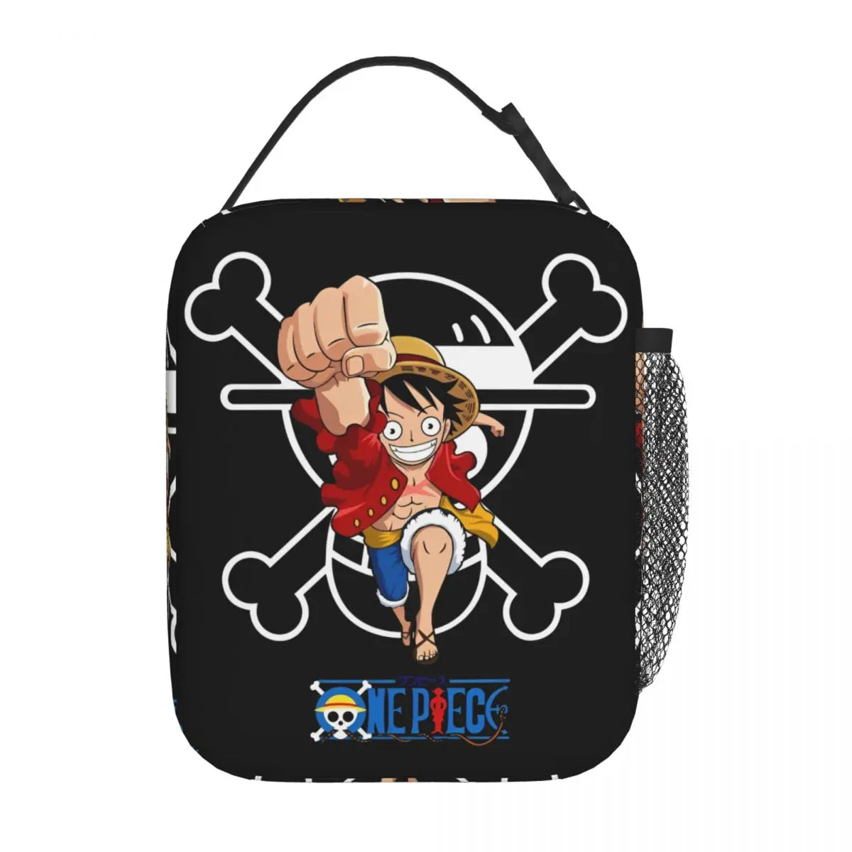 One Piece Monkey D Luffy Anime Insulated Lunch Thermal Bag Work School Bag