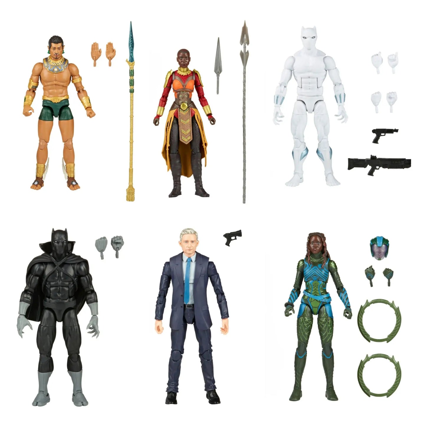 Marvel Legends Black Panther Hatut Zeraze Nakia Okoye Ross Namor Attuma BAF Wave 6" Loose Action Figure