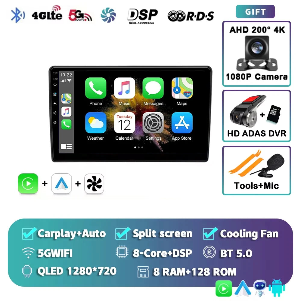 Android 15 Car Radio For Citroen Berlingo B9 Peugeot Partner Wireless Carplay Android Auto Stereo 4G Car Multimedia Player DSP 2