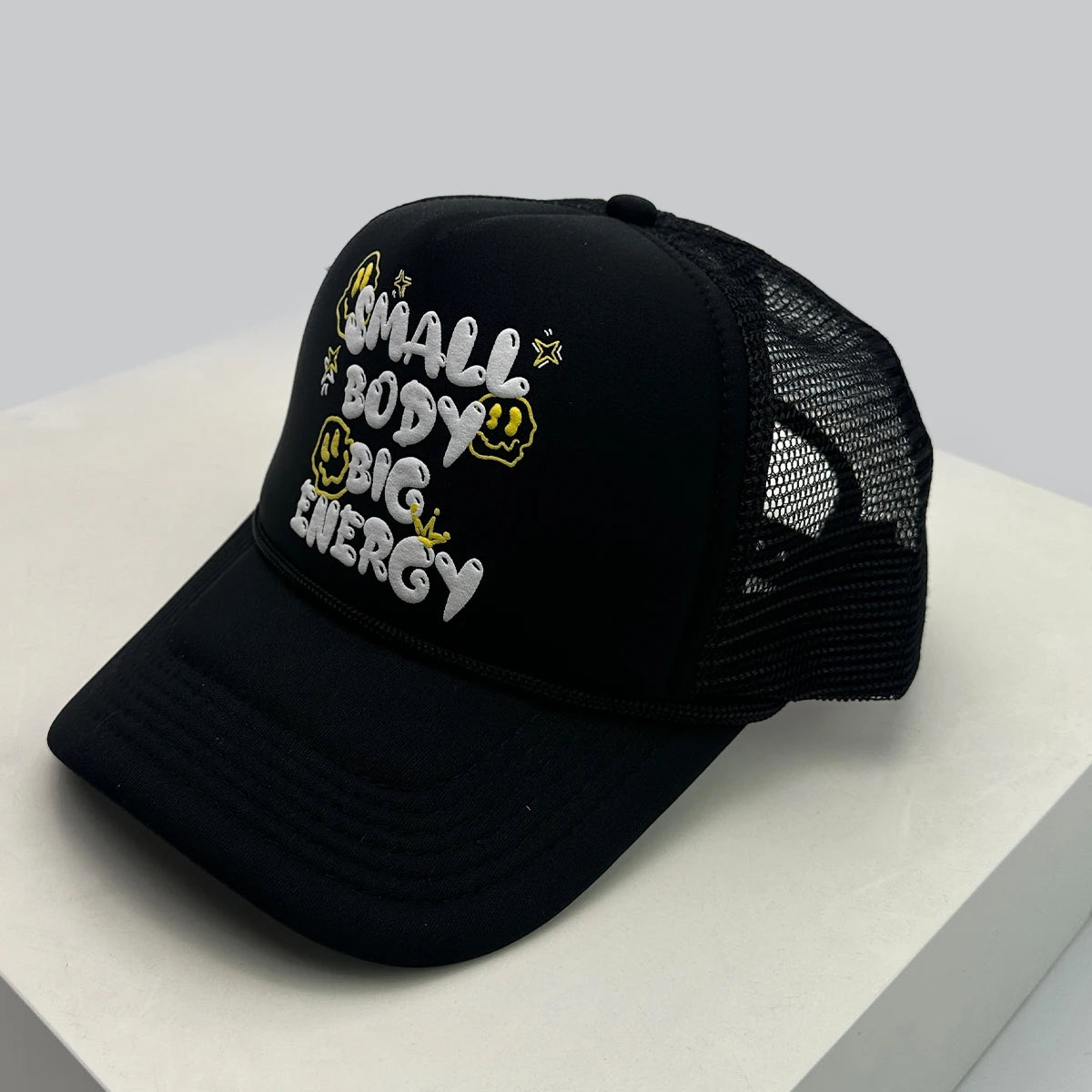 New Unisex Interesting 3D Printed Letters Baseball Hats Sunshade Hip Hop Breathable Cute Trucker Caps Mesh Versatile Casual ins