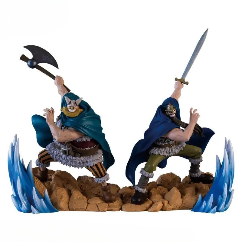 【IN STOCK】Original Banpresto Senkou Zekkei One Piece Brogy Giant Warrior 18cm Figure PVC Collectible Model Toy Gift