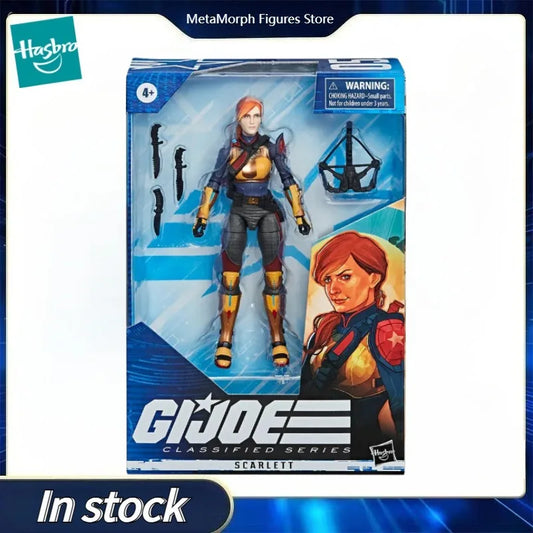 Original Hasbro G.I. Joe Classified Series Scarlett Anime Figure Toy Model Collection