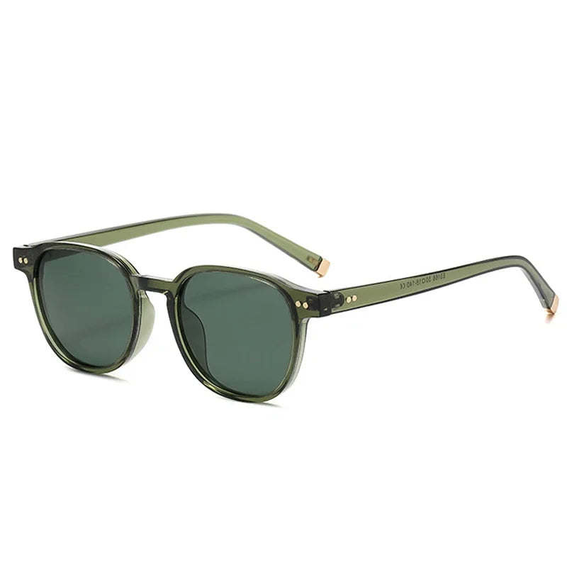 JNPCXI Retro Square Women Polarized Sunglasses Fashion Rivets Decoration Men Punk Driving Sun Glasses Shades UV400
