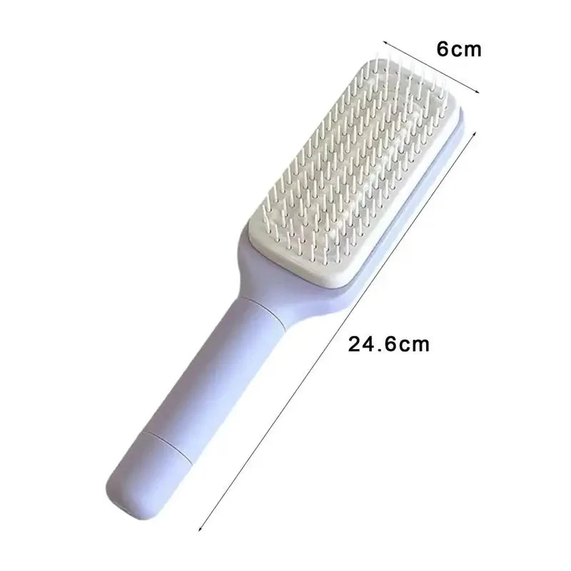 Rotating Comb Long Handle Anti-Static Scalp Massage Hair Comb, Women Self Care