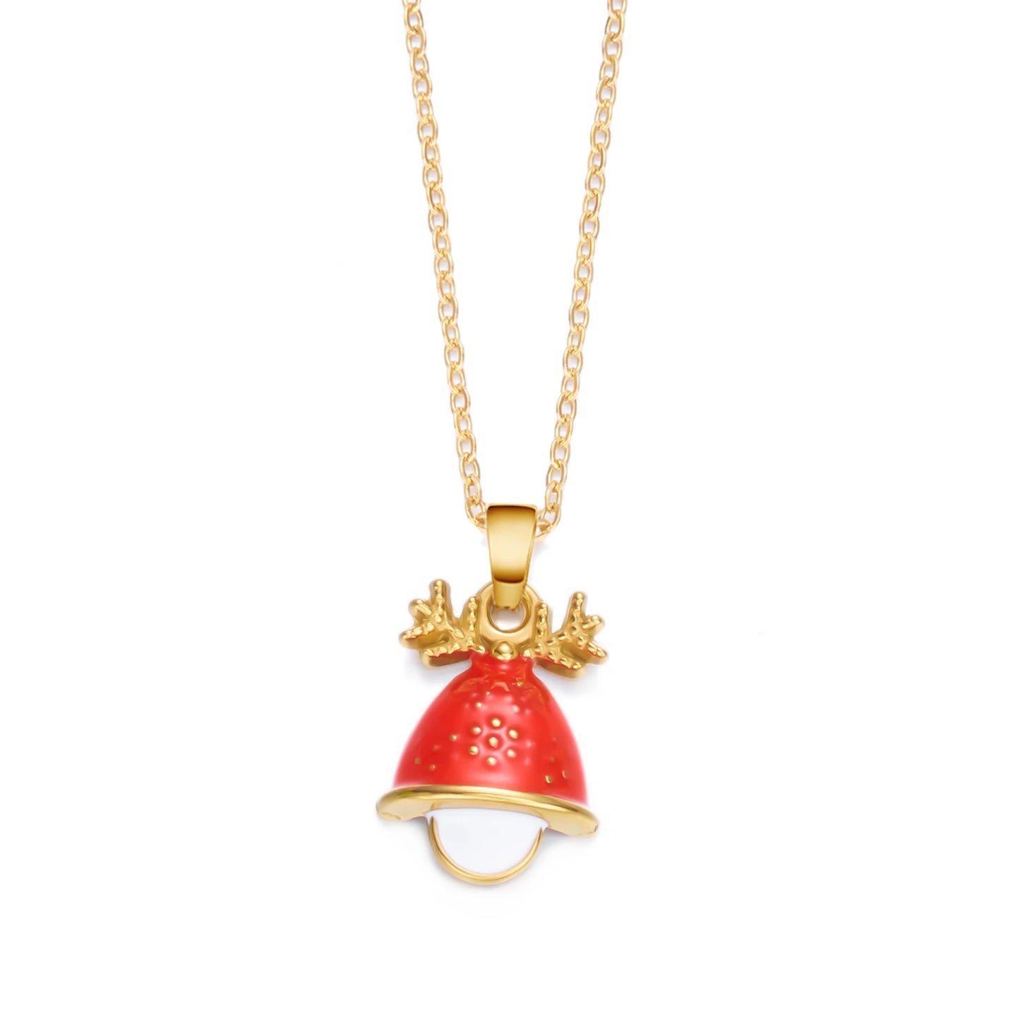 Stainless Steel Colorful Drip Oil Christmas Tree Snowman Pendant Necklace For Women Y2k Fashion Neck Chain Jewelry New Year Gift