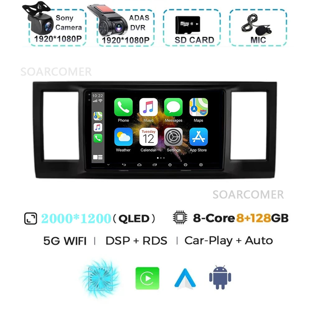 For VW Volkswagen Caravelle 6 T6 2015-2020 GPS DVD DSP Car Radio Multimedia Video Player Android 15 Auto Carplay Navigation