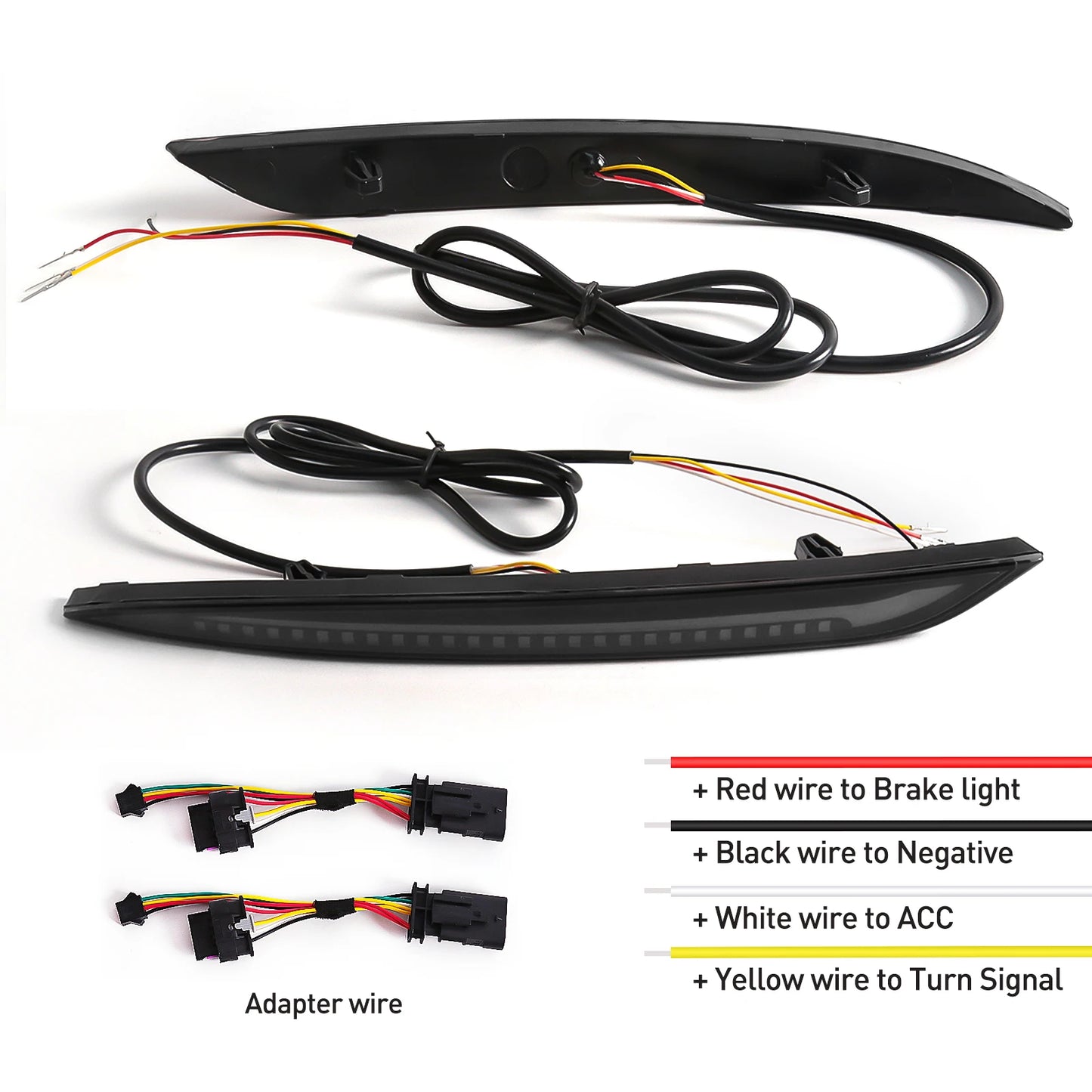 For Tesla Model 3 Model Y 2017 2018 2019 2020 2021 2022 Led Rear Bumper Reflector 3 Functions Brake Light Dynamic Turn Signal