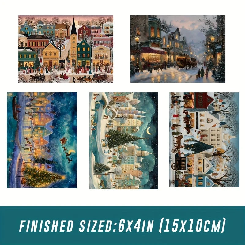 150pcs Mini Christmas Puzzle in Tube - Festive Holiday Gift Idea, Perfect Stocking Stuffer for Adults And Puzzle Lovers