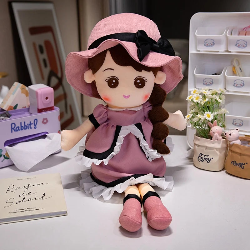 Kawaii Plush Girl Dolls  Soft Stuffed Dolls Lovely Plush Toys Girl Toys Kids Birthday Valentine Gift