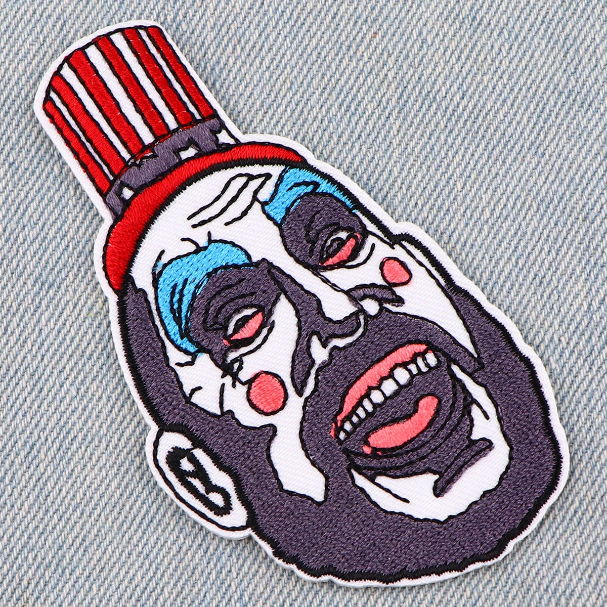 Funny Clown Embroidery Patches For Clothing Patches For Clothes Halloween DIY Iron on Patch On Clothes Stickers
