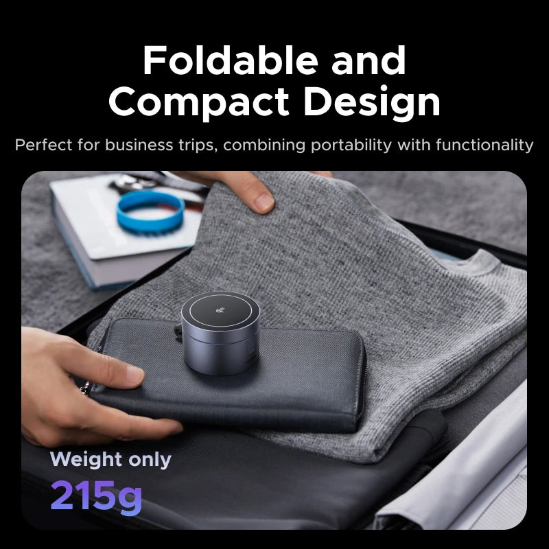 Qi2 15W Magnetic Fast Wireless Charger 3in1 Stand iPhone 15 16 Pro Max/AirPods