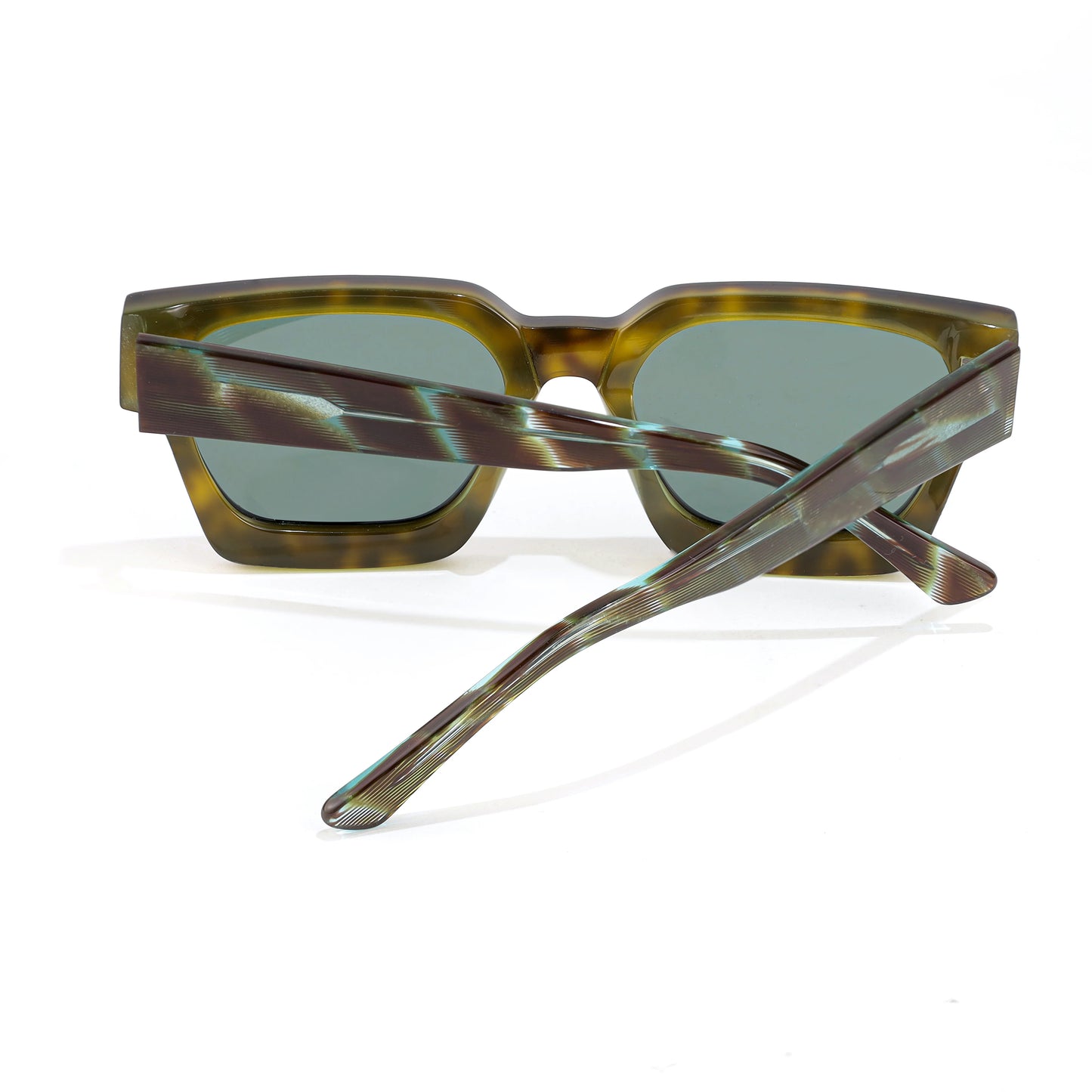 CATERSIDE Retro Acetate Sunglasses Men Polarized Square High Quality Sun Glasses Women Driving Punk Party Vintage Eyewear UV400