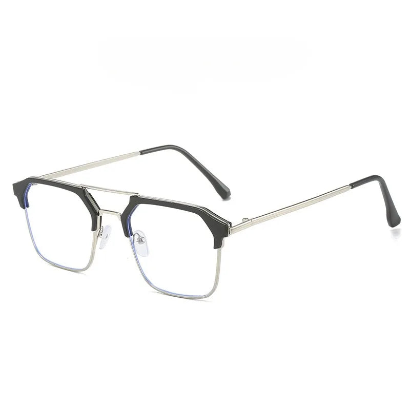 Photochromic Anti Radiation Eyeglasses for Women Transition Metal Frame Shades UV400 Eyewear