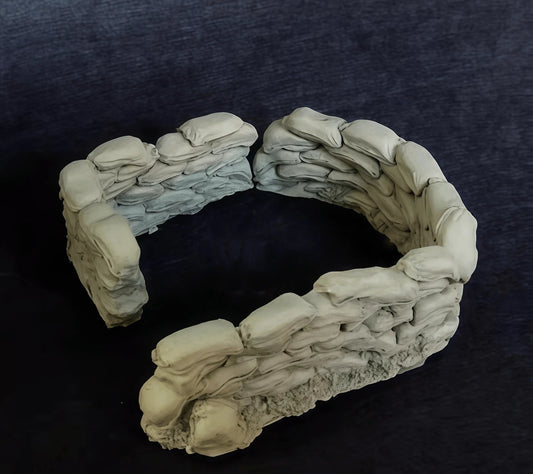 1/35 Casting Resin Model Assembly Kit, GK, Resin Sandbag Pile Model, Unpainted