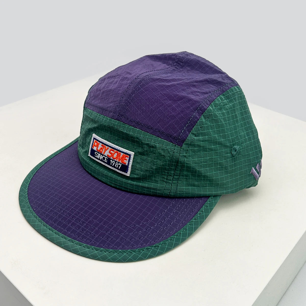 New Unisex Street Patch Letter Quick Drying Baseball Hats Sunshade Color Block Breathable Peaked Caps Versatile Fashion Outdoor
