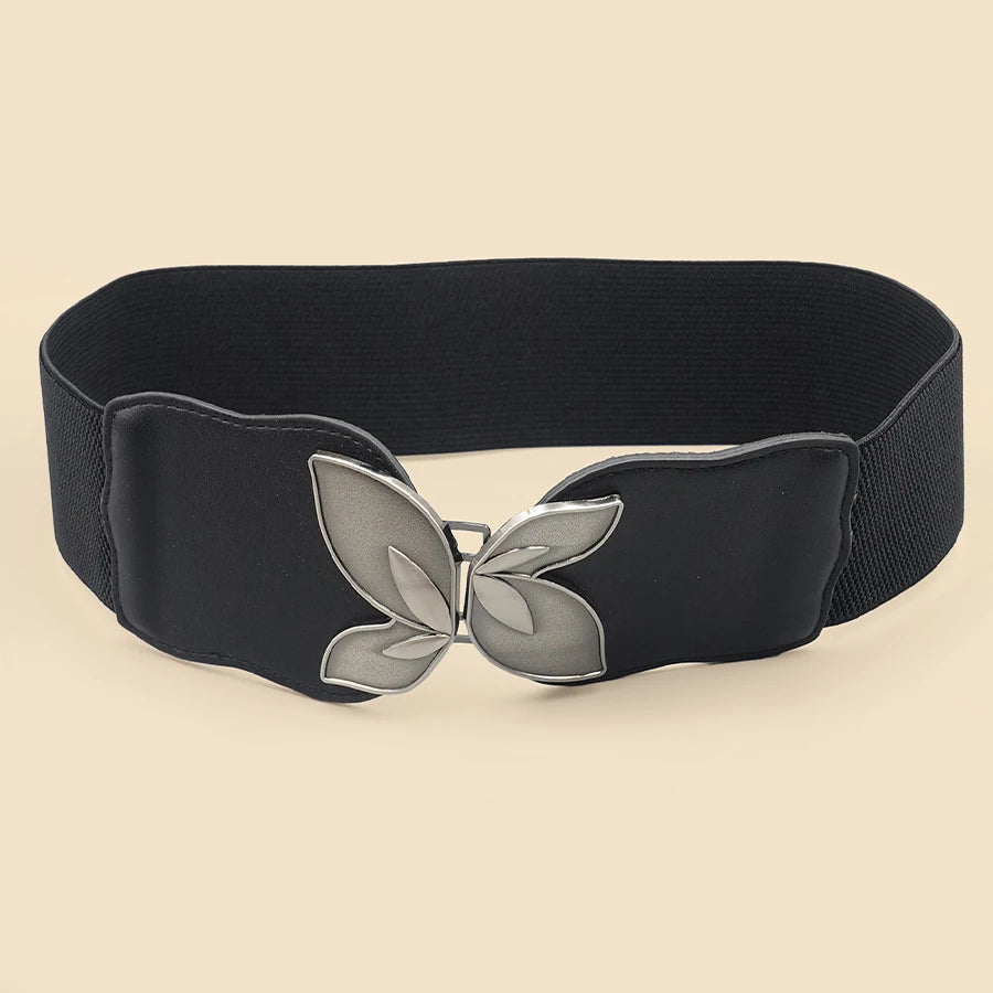 High Elastic Elastic Ladies Belt Bohemian Elastic Pu Belt Women's Elastic Tight Waist Belt Jeans Dress Elastic Wide Belt