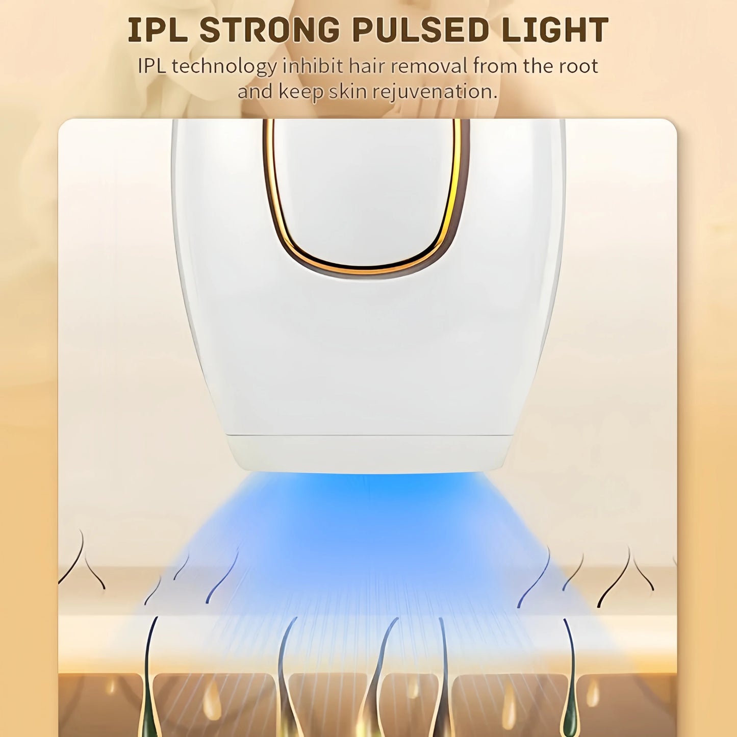 Swoson Pro Permanent Laser Depilator Body Bikini IPL Hair Removal Handset Tools