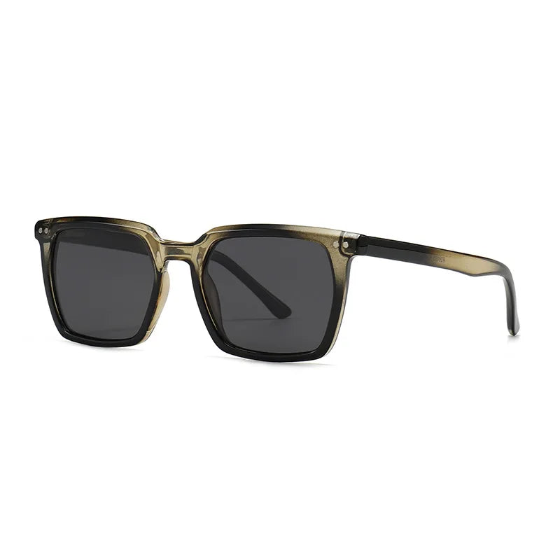 JNPCXI New Vintage Polarized Square Sunglasses Women Blue Gradient Mirror Shades UV400 Fashion Punk Men Sun Glasses