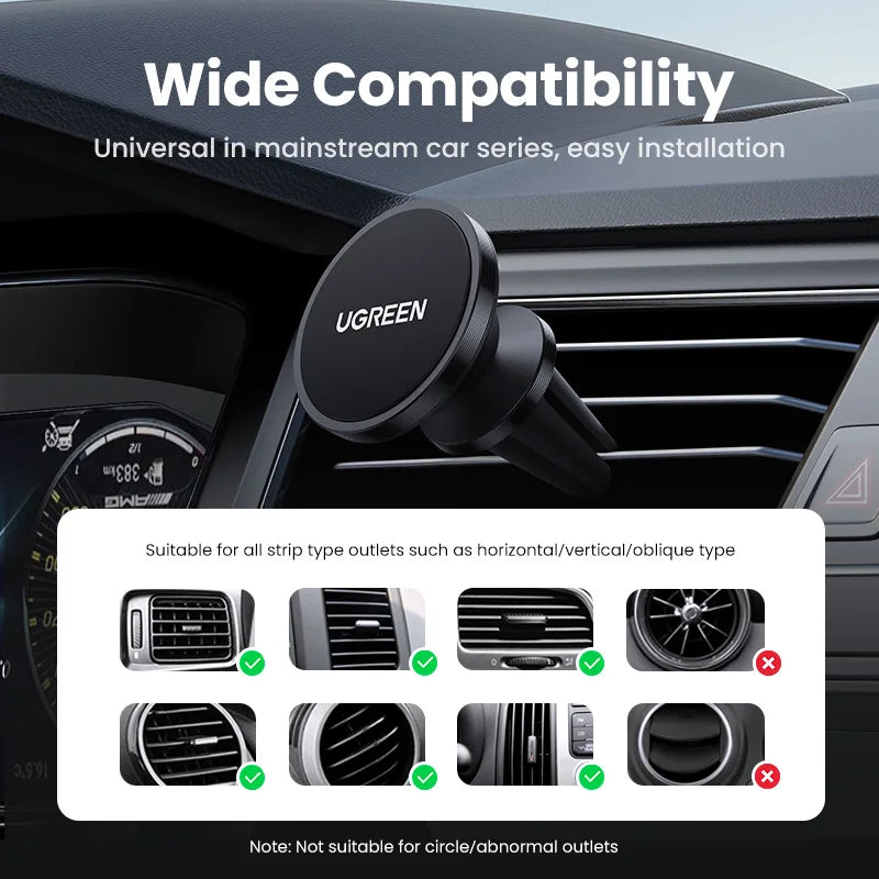 Magnetic Car Phone Holder Universal For iPhone 16 15 14 Pro Max Xiaomi Samsung