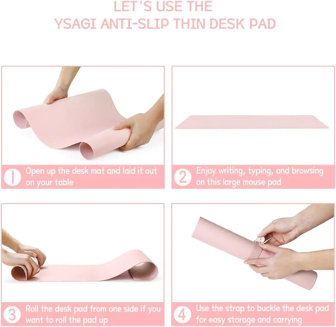 60X35CM Office Desk Pad,Waterproof Leather Desk Table Protector,Easy Clean Laptop Desk Writing Mat for Office Work/Home/Decor