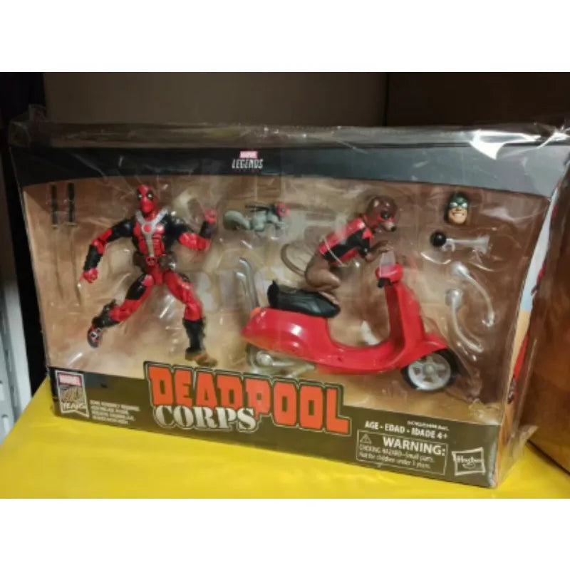Original Hasbro Marvel Legends Series Deadpool Corps Anime Figure Toy Collection Gift