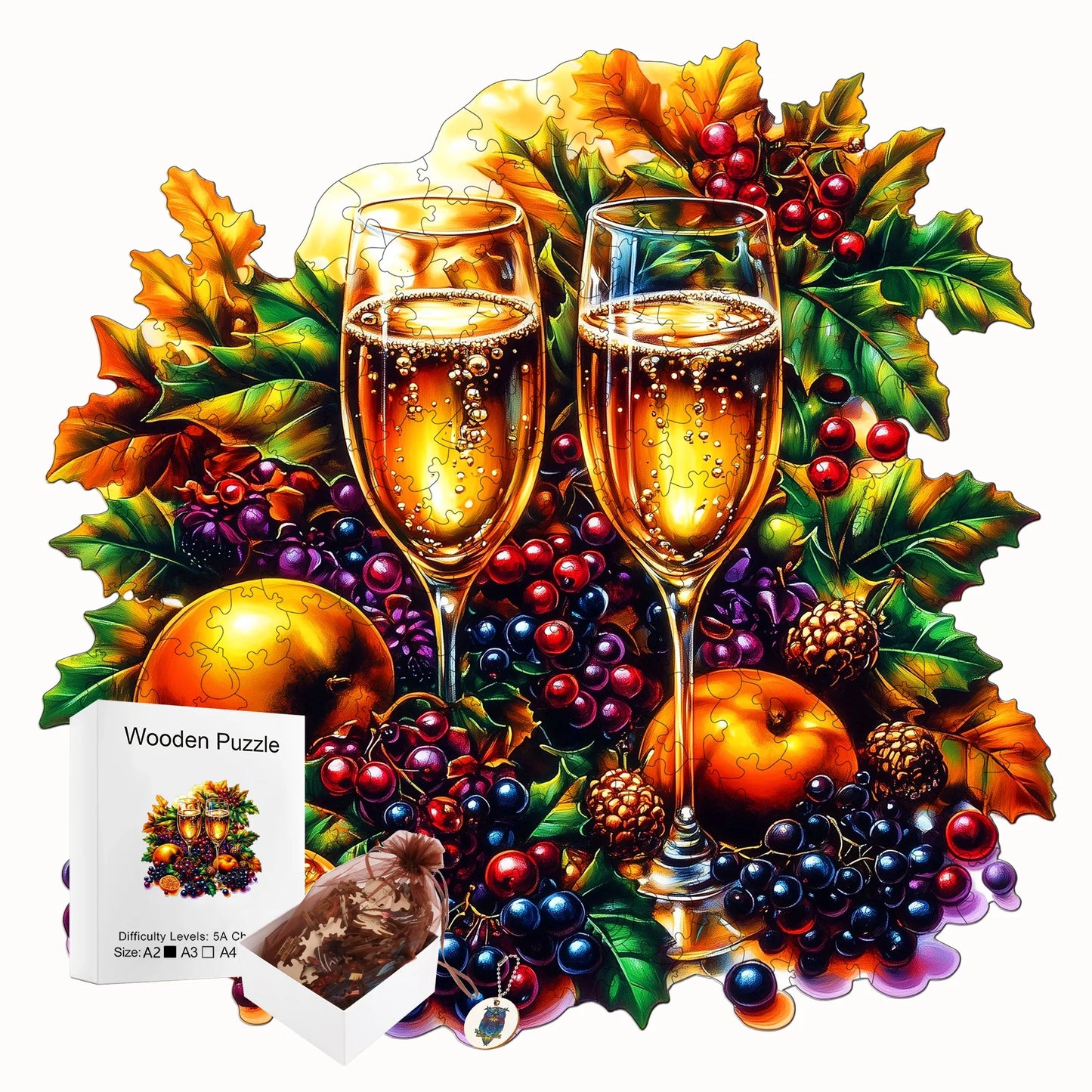 Funny Wooden Jigsaw Puzzle Cozy Style Home Decor Christmas and Halloween Gift Toy For Teen And Kid