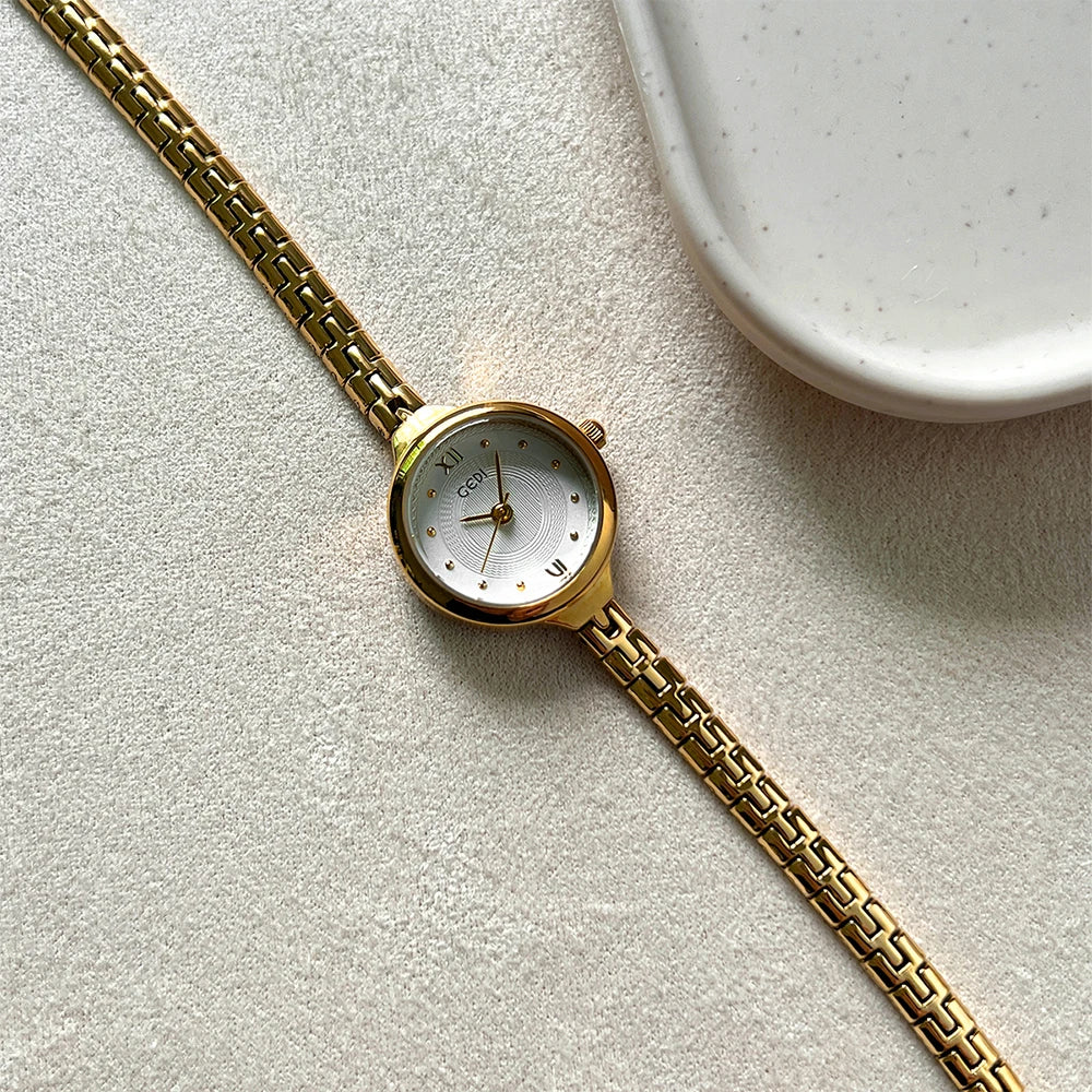 GEDI Women's Watch Luxury Women Bracelet Quartz Watches Ladies Small Wristwatches Vintage Watches for Woman Girlfriend
