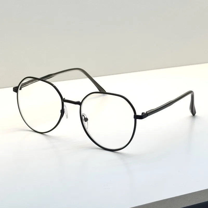 Chic Retro Oval Anti Blue Light Glasses for Men & Women