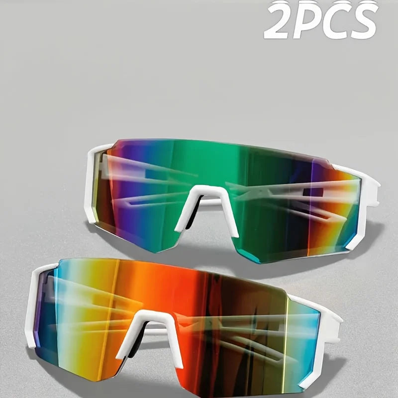 2pcs European and American Style Unique Fashion Glasses Suitable for Various Styles Unisex Eyewear