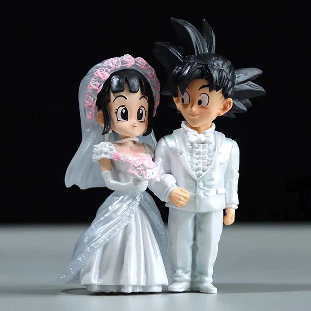 4-inch Dragon Ball Anime Wedding of Goku and Chichi Action Figure Marriage Scene