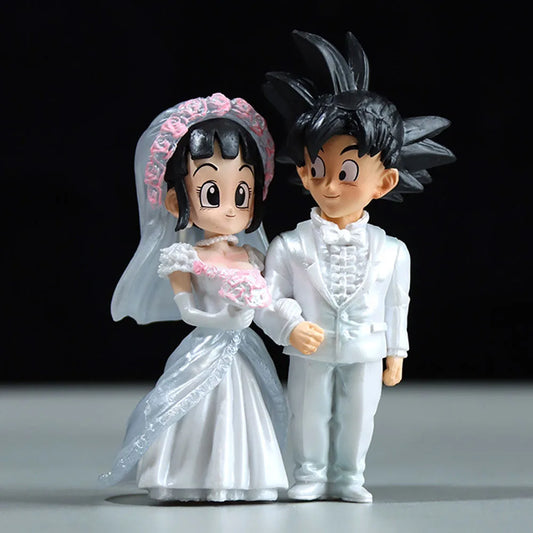 4-inch Dragon Ball Anime Wedding of Goku and Chichi Action Figure Marriage Scene