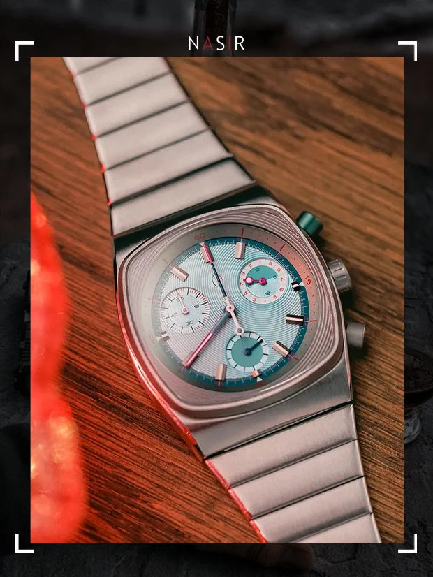 2025 blue square watch niche light luxury, high-end men's watch, trendy watch