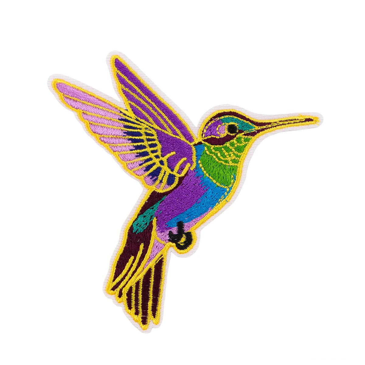 Cute Bird Iron On Patch Clothes Patch For Clothing Hummingbird Embroidered Patch Garment Apparel Accessories Sewing Stickers