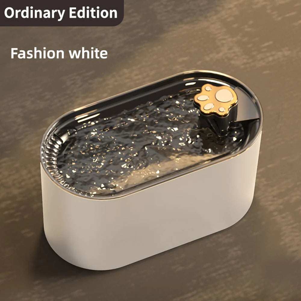 3L LED Light Ultra-Quiet Pets Water Fountain Smart Water Dispenser USB Electric