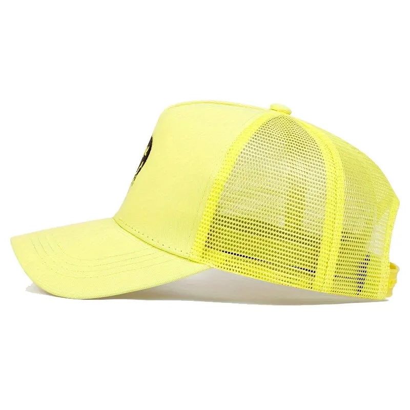 Unisex XX Smiling Face Print Baseball Net Caps Outdoor Adjustable Casual Hats
