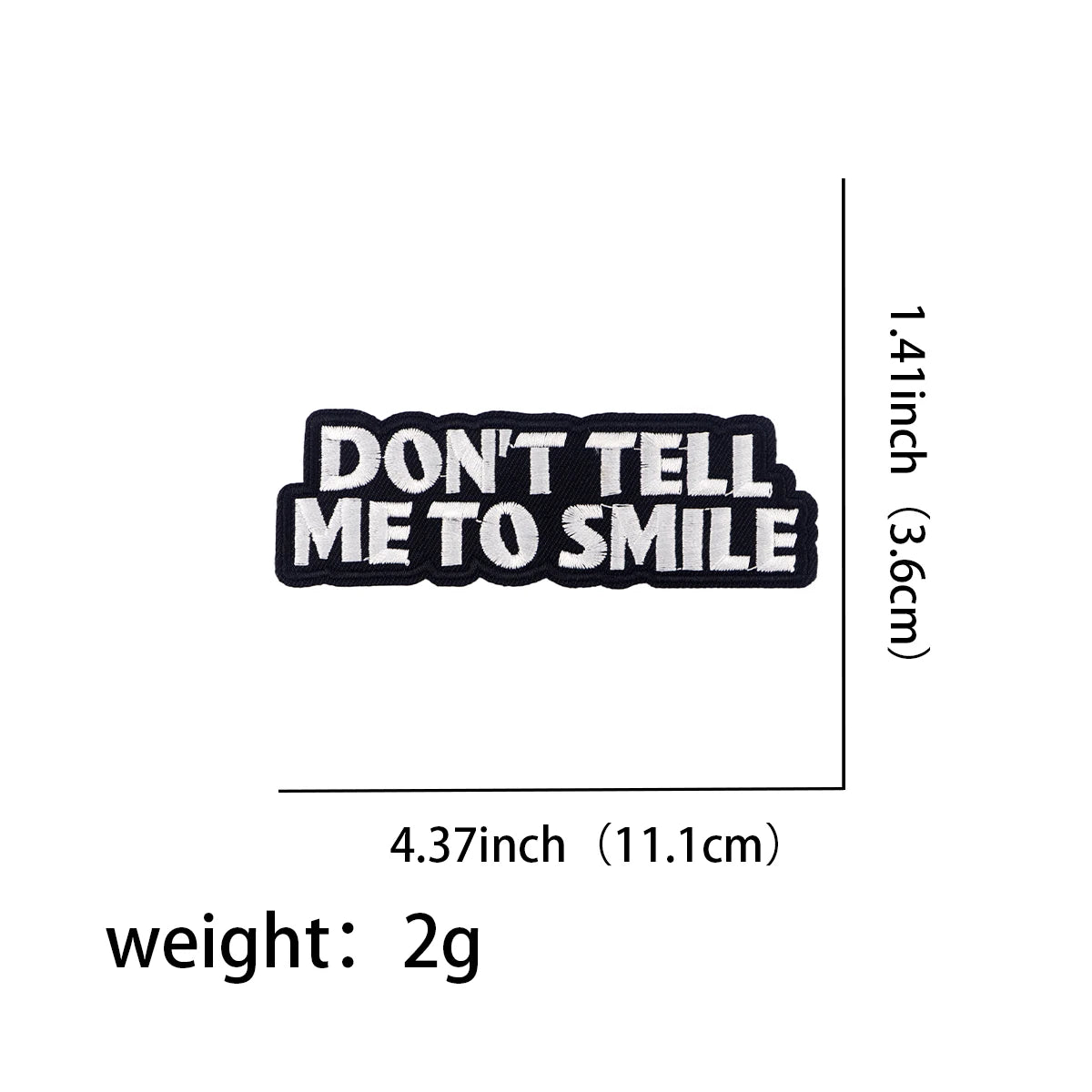 Letters Embroidery Patch Funny Quotes Iron On Patches For Clothing Thermoadhesive Patches On Clothes DIY Sew Badges