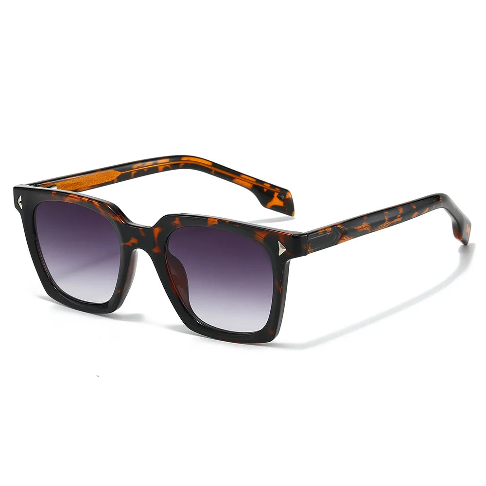 JNPCXI Fashion Sunglasses Men Vintage Square Tr90 Gradient Sun Glasses Outdoor Sports Party Vacation Travel Driving Eyeglasses