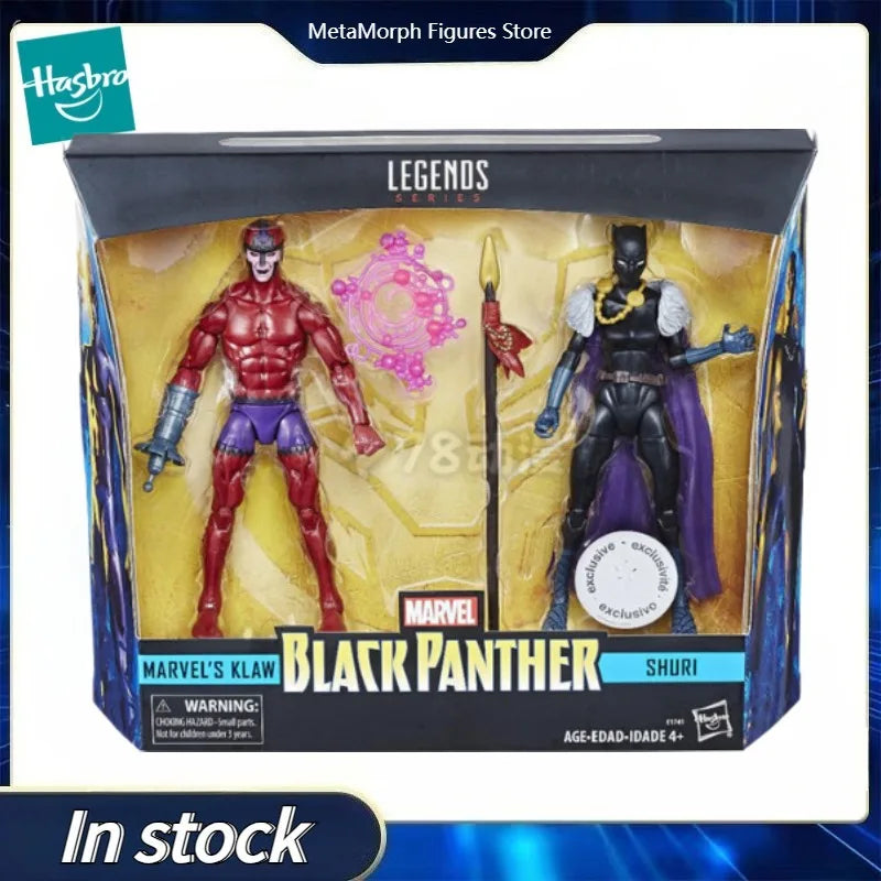 Original Hasbro Marvel Legends Series MARVEL'S KLAW/SHURI Anime Figure Collection Toy Model