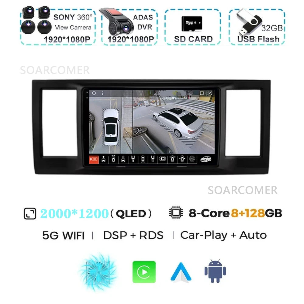 For VW Volkswagen Caravelle 6 T6 2015-2020 GPS DVD DSP Car Radio Multimedia Video Player Android 15 Auto Carplay Navigation