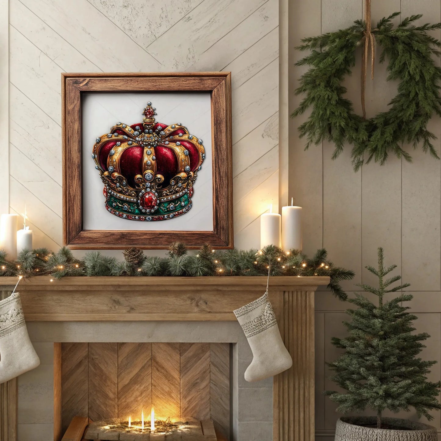 Crown and Cuisine Theme Wooden Jigsaw Puzzle Wood Home Decor Painting Christmas and Halloween Gift Toy For Teen And Kid