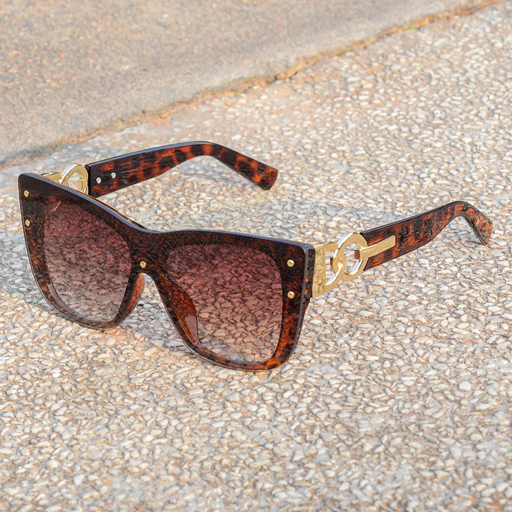 CRIXALIS Luxury Brand Sunglasses Women Rimless Cat Eye Fashion Gradient Shades