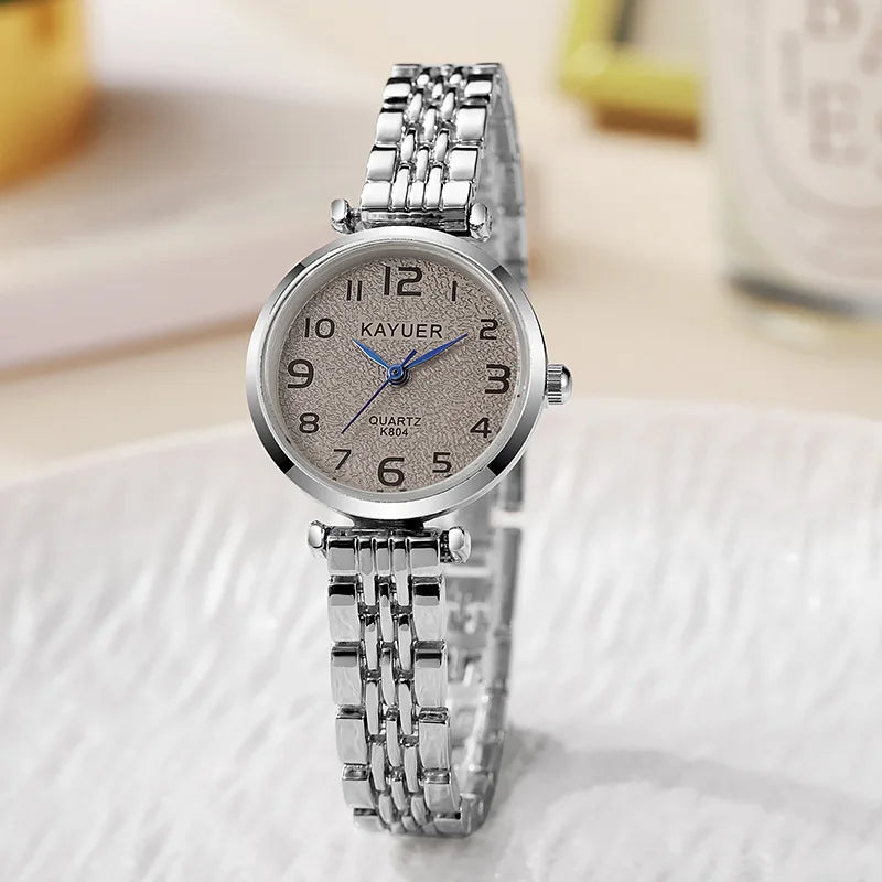 Elegant Simple Round Dial Women Quartz Watch Vintage Watches Antique Watch Luxury Women Clock Ladies Gift Watches Accessories
