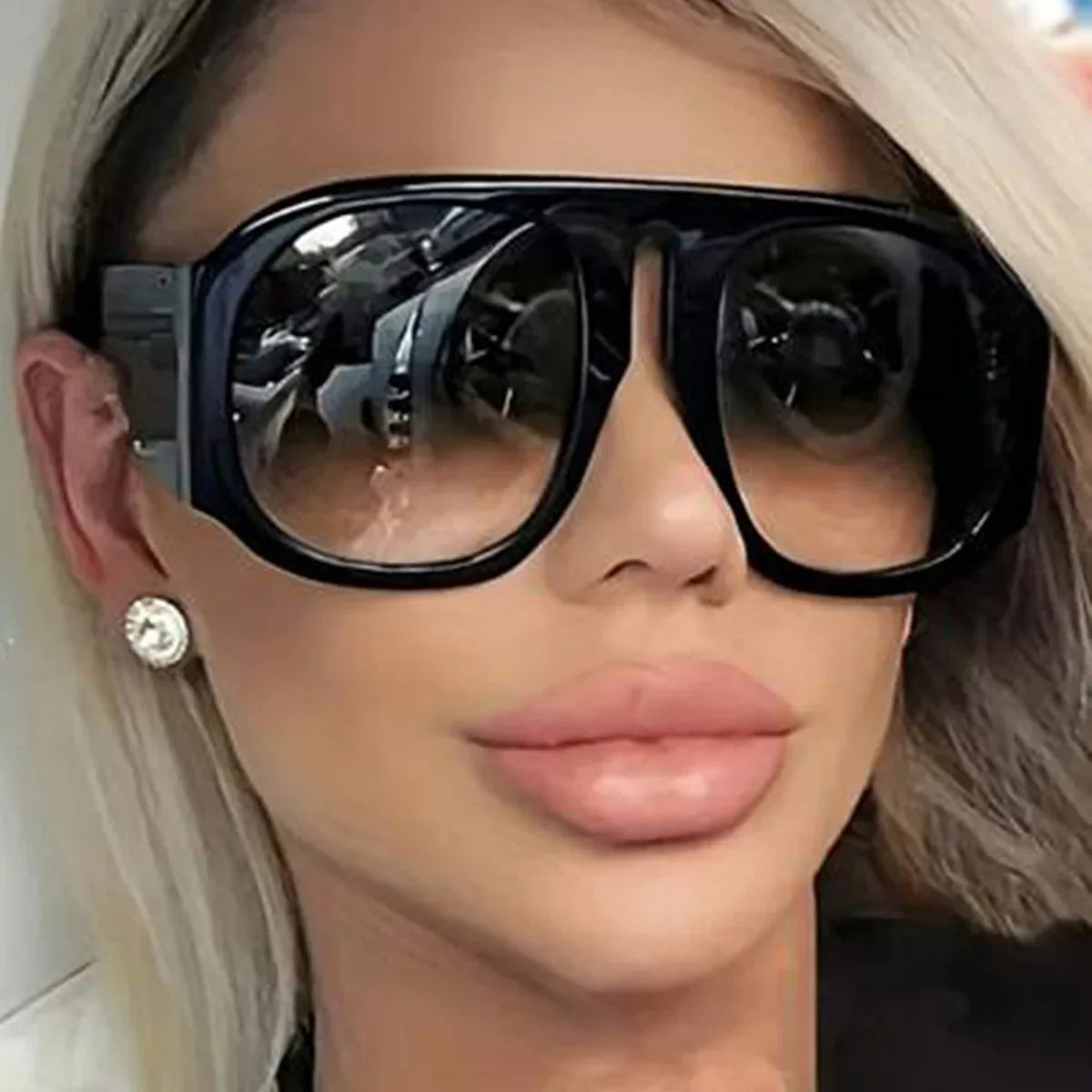 JNPCXI Goggles Oversized Glasses Frame Women One Piece Optical Shades Men Luxury Eyeglasses Frame Men Computer Glasses