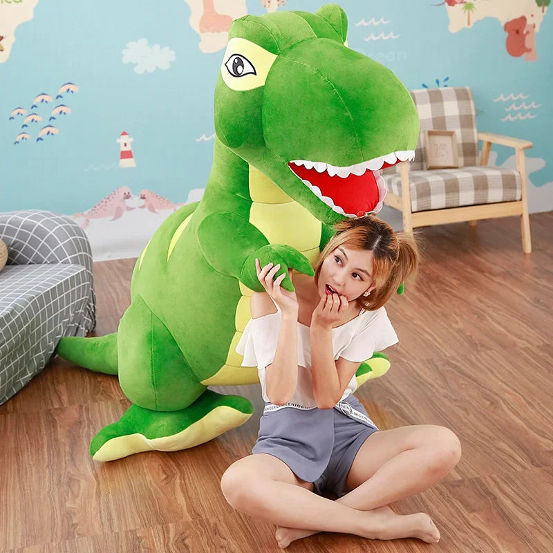 1pc 45cm-160cm Dinosaur Plush Toy Stuffed Plush T-Rex Pillow Boys Toy Big Size Dinosaur Soft Doll Birthday Gift for Children