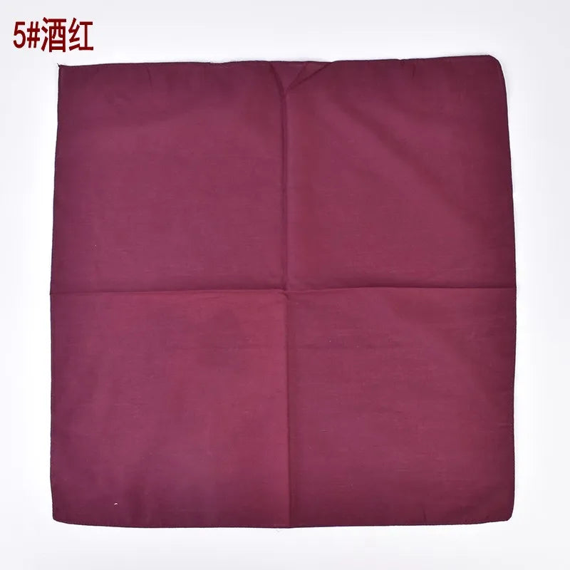 New Fashion Retro Polyester Solid Color Hip Hop Street Dance Headband Multifunctional Cycling Mask 53 Small Square Scarf