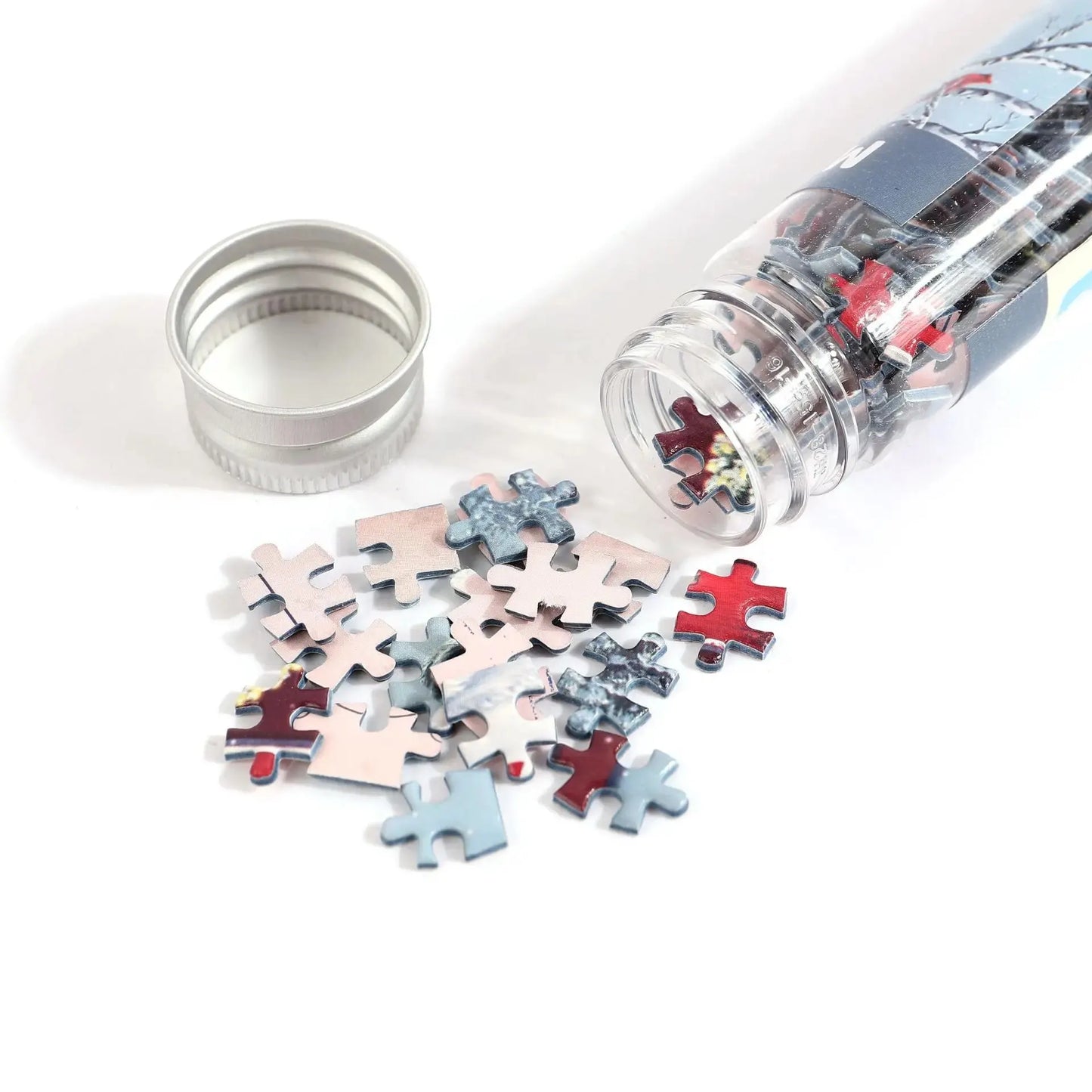 Mini Test Tube Jigsaw Puzzle 150pcs Chinese Style Painting Jigsaw Decompress Toy Educational Game