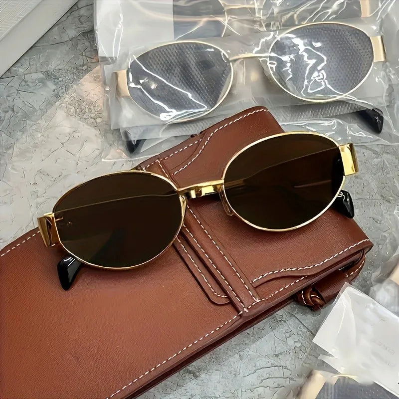 Hip Hop Elliptical Trendy Men's Glasses Street Photography and Photography Men's and Women's Glasses