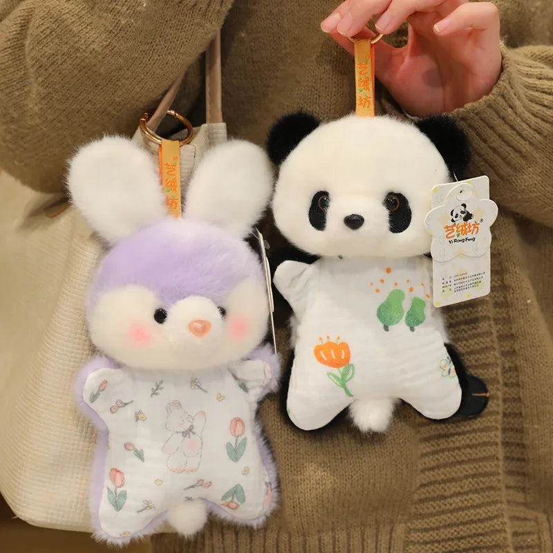 Good Quality and Cute Bean Bag Plush Toy  Cartoon Animal Doll Monkey Frog Cat Fox Panda Furry Forest Animals Doll Birthday Gift