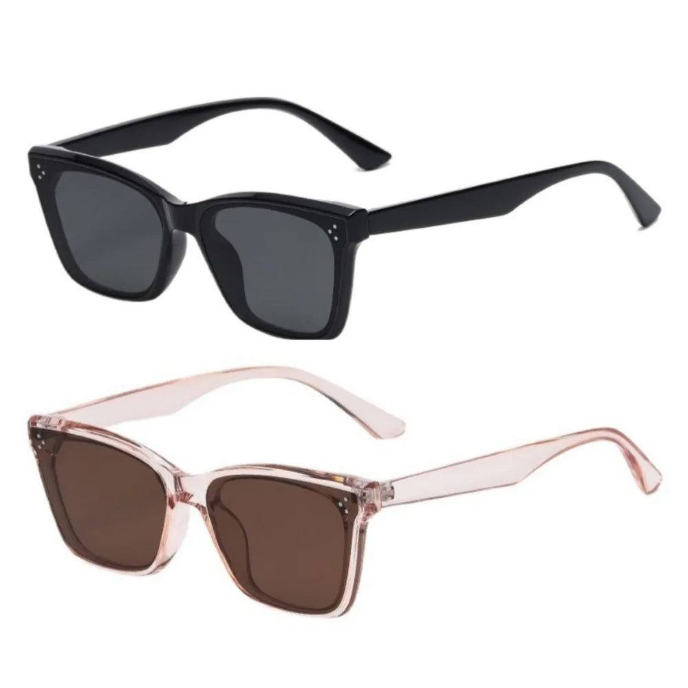 Ins Fashion Cat Eye Frame Sunglasses Personality Retro Sunglasses Women Men