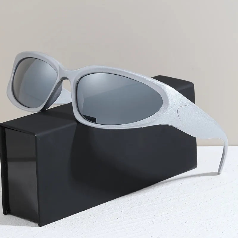 Cyberpunk Futuristic Fashion Glasses Tinted Lenses for Street Fashion Festive Events Unisex Men Women Festival Gear Edgy Style